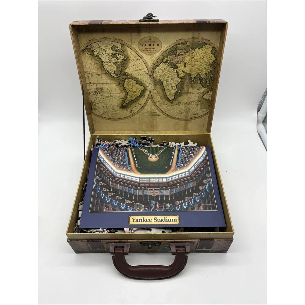 Suitcase Puzzles Explore Travel America NY Yankee Stadium